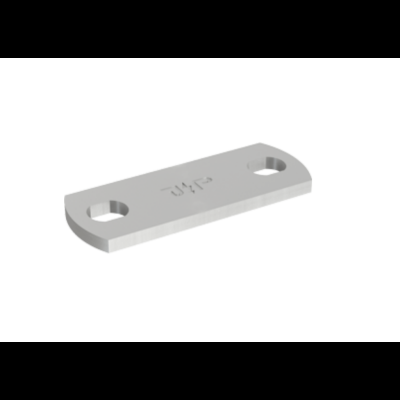 Art. 110 008_Pričvrsni element, razmak između rupa 38 mm, ravni, Aluminij